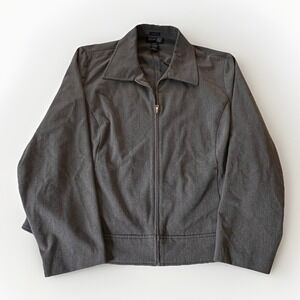 3/$25‎ SALE! Venezia Jeans Blazer Style Jacket Women's 18/20 Gray Full Zip